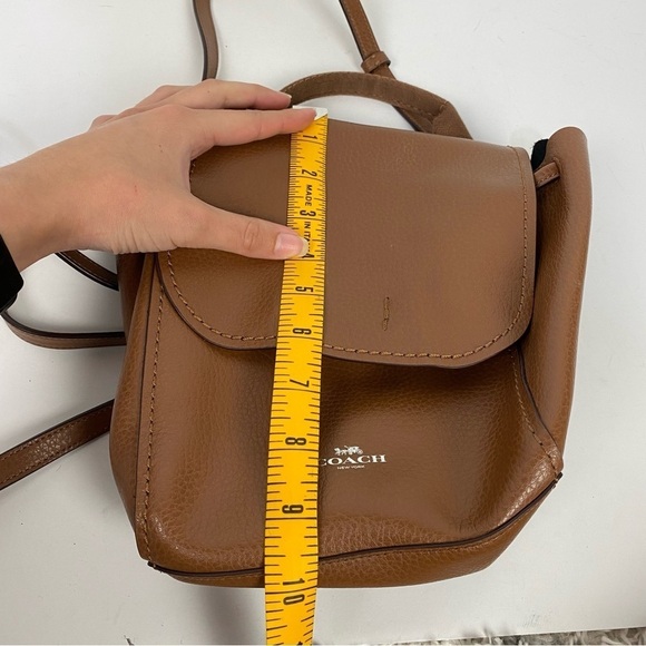 Coach Derby Brown Pebble Leather Bucket Mini Backpack Minimalist CapsuleWardrobe - Picture 12 of 14